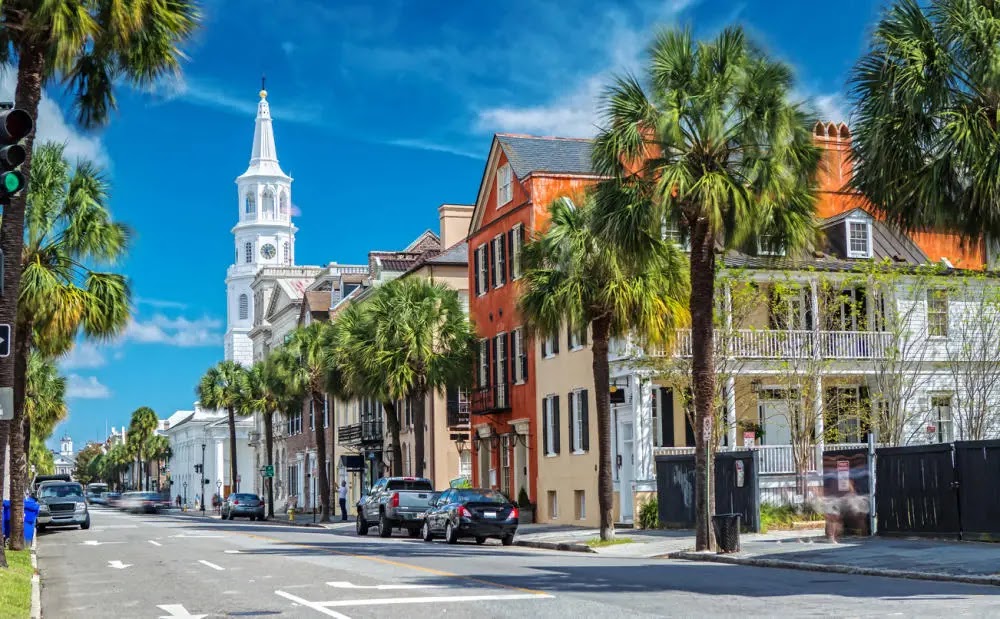 Charleston harbor view